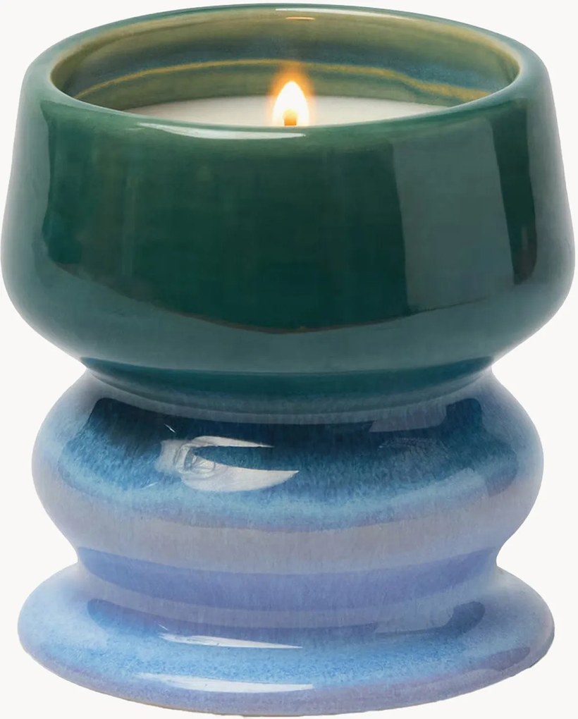 Geurkaars Melt Ombre (frisse lucht & zeezout) van keramiek