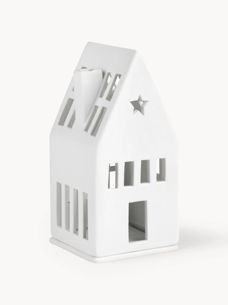Porseleinen lichthuis Living, H 13 cm