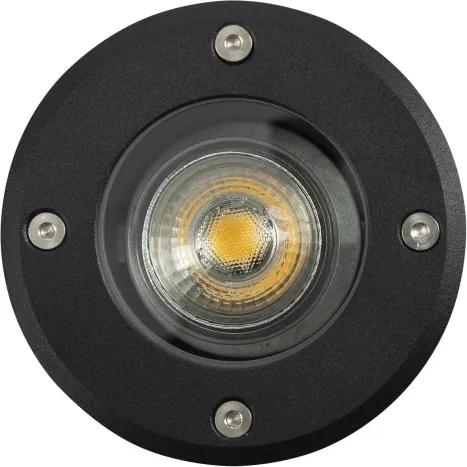 Grondspot LED diameter11 incl. GU10 Rond Zwart