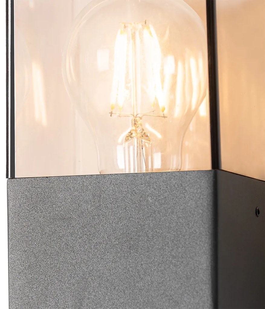 Moderne buiten wandlamp antraciet IP44 - Denmark Modern E27 IP44 Buitenverlichting