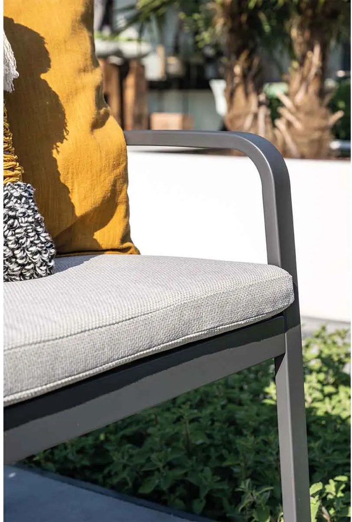 Garden Impressions Neapolis tuinbank 150 cm - donker grijs