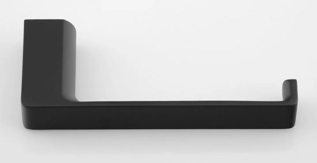 Gedy Pirenei design toiletrolhouder mat zwart