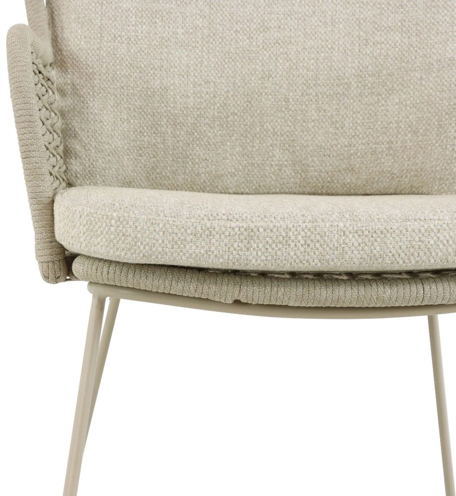 Tuinset 6 personen Aluminium/rope Taupe 4 Seasons Outdoor Fabrice/Boston