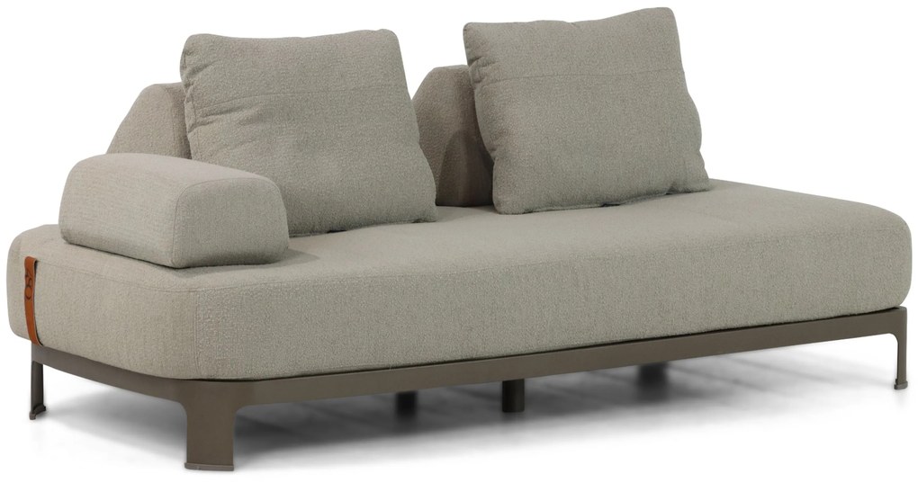 Hoek loungeset 5 personen Aluminium Taupe  4 Seasons Outdoor Santorini/Riah