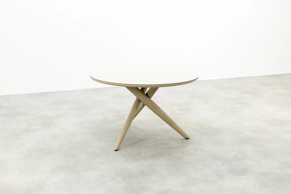 Dublin ronde tuintafel Ø120 cm. - Latte