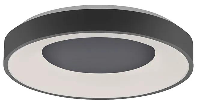 Moderne plafondlamp antraciet incl. LED 3-staps dimbaar - Steffie Modern rond Binnenverlichting Lamp
