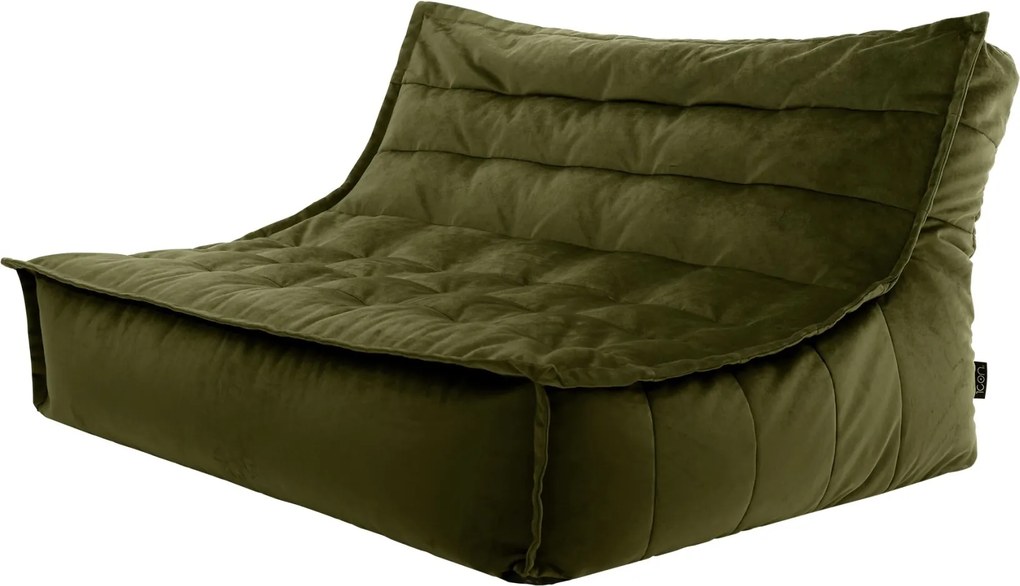 Cloudy Velvet Zitzak - Olive