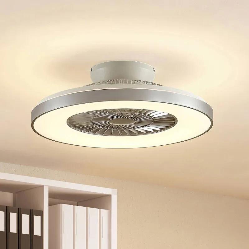 Orligo LED plafondventilator, zilver - lampen-24