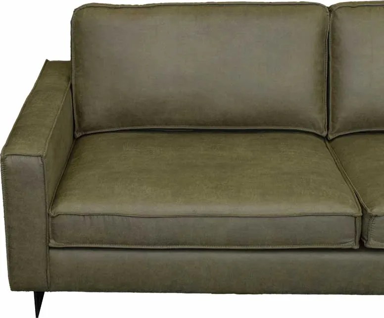 Hoekbank - Riverdance - rechts - leer Dalton groen 14