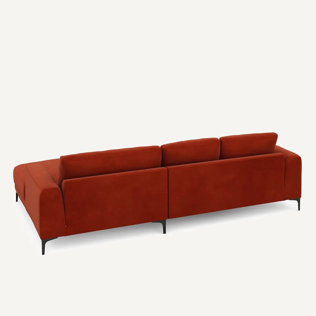 XL hoekbank rechts in fluweel, MARSILE