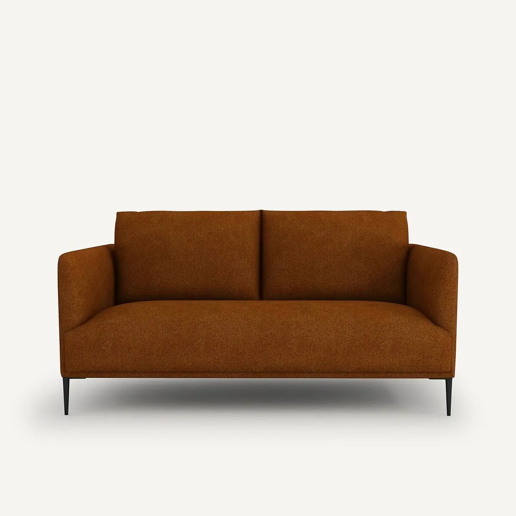 Compacte bank in gemêleerde gevlochten stof, Oscar