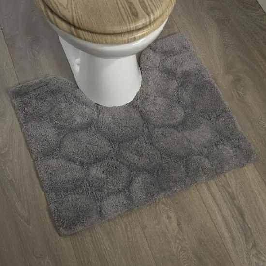 Sealskin Pebbles toiletmat katoen 50x60 cm grijs