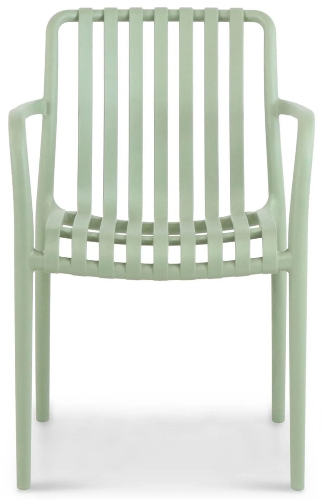 Tuinset 6 personen 210 cm Kunststof Groen Domani Furniture Vento/Weston