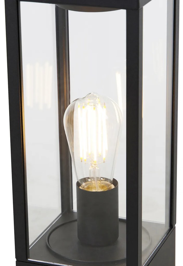 Smart staande buitenlamp met dimmer zwart 40 cm incl. Wifi ST64 - Charlois Design E27 IP44 Buitenverlichting