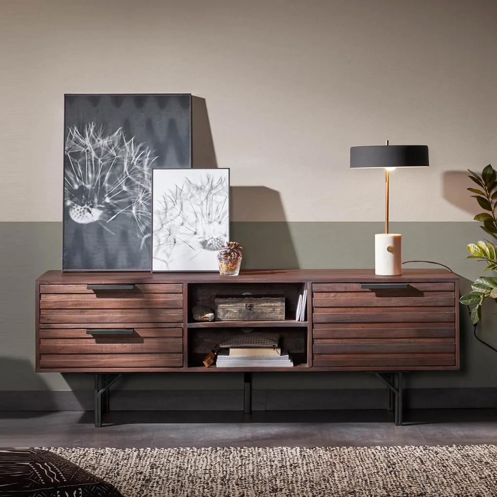 Kave Home Atalia Tv-meubel Van Acaciahout - 160x40x57cm.