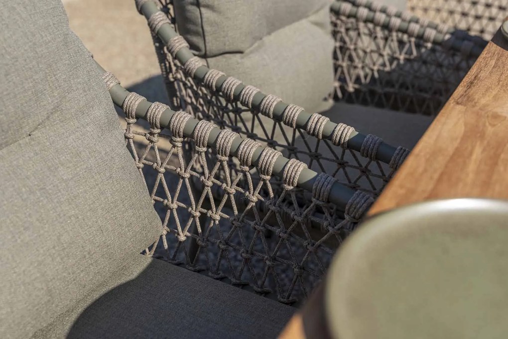 4 Seasons Outdoor Jura dining set olijfgroen met Noah tafel 260 cm * Sale *      taupe weerbestendig