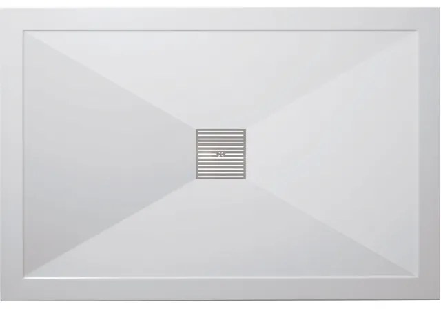 Crosswater Showertray douchebak 120x90x2.5cm rechthoek wit SL0R91200