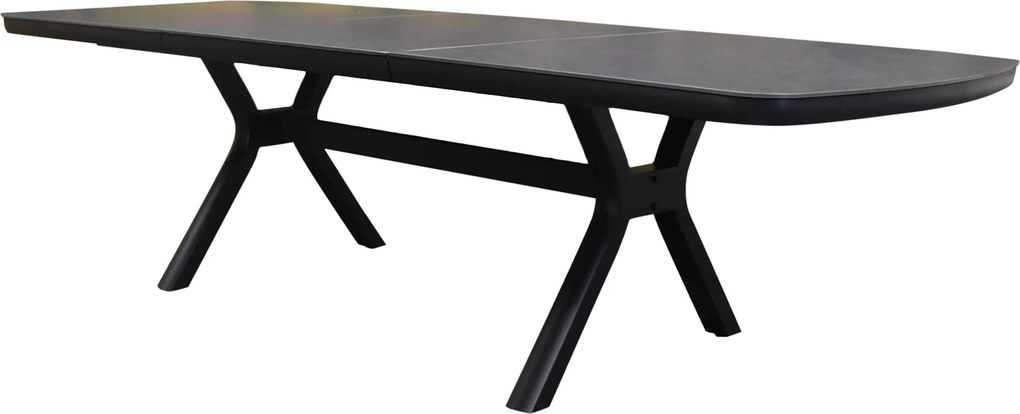 Vespera uitschuifbare dining tuintafel 190-270x110xH74 cm antraciet