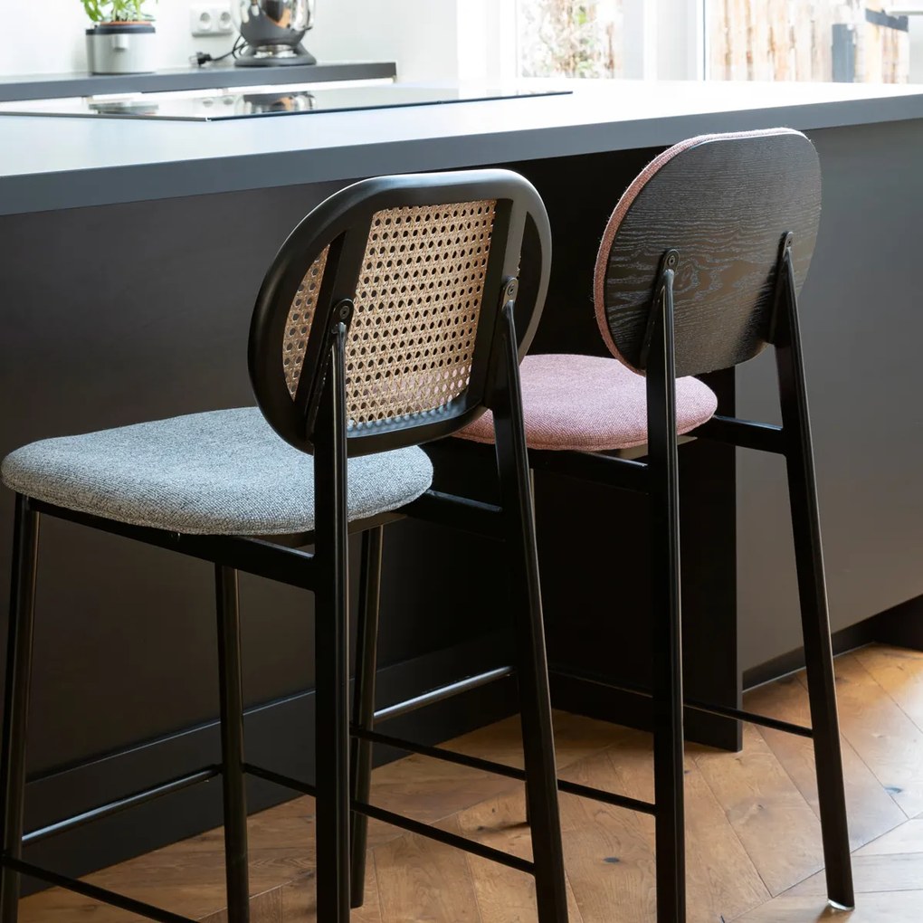 Zuiver Spike Counter Barkruk Retro Design Roze