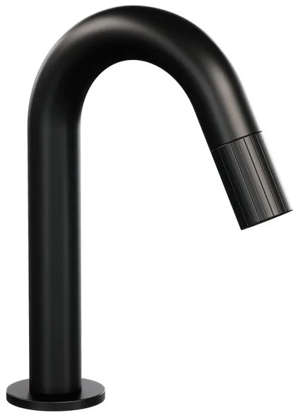 BRAUER Stripe Fonteinkraan - opbouw - gebogen uitloop - mat zwart 5-S-464