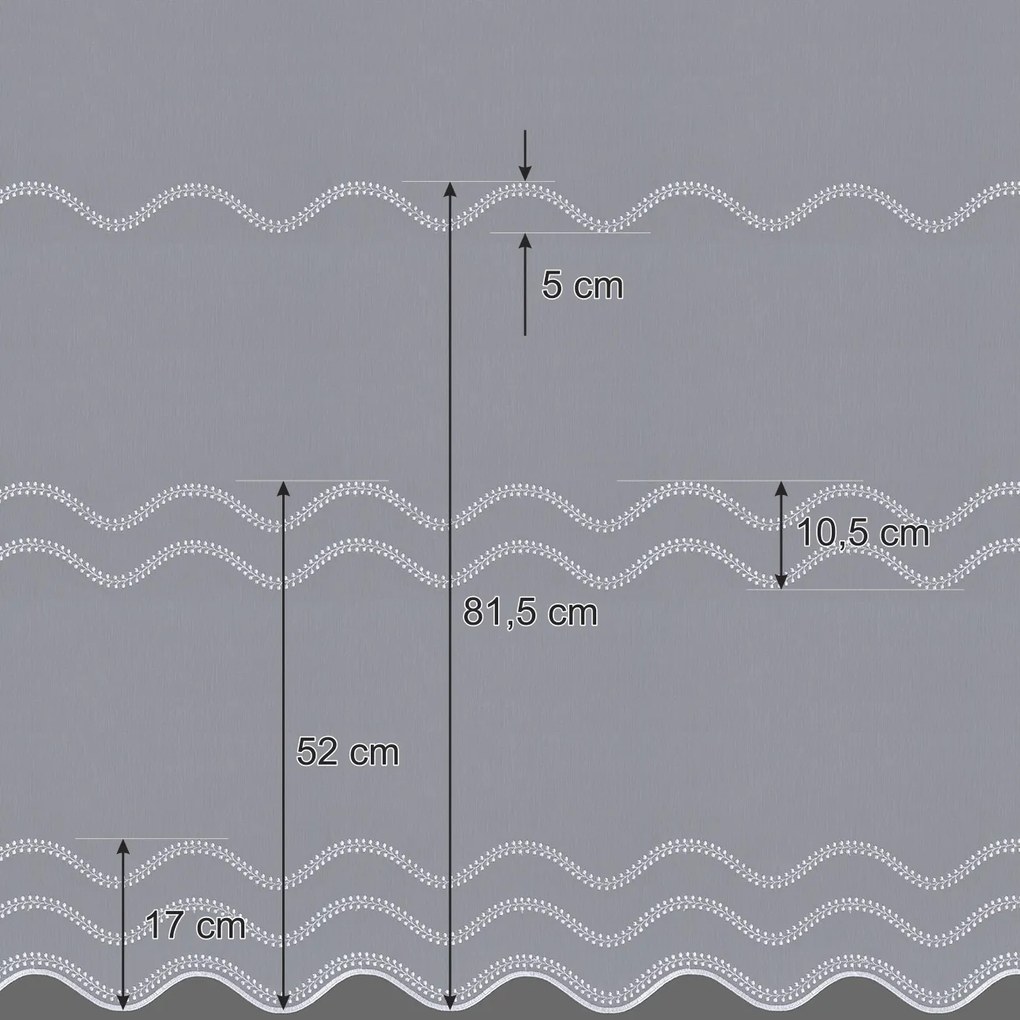 Dekoria Kant en Klaar Gordijn van voile met plooiband, collectie Voile