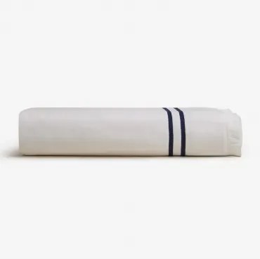 Salerno Katoenen Handdoek Marine Blauw & 100 X 180 Cm - Sklum