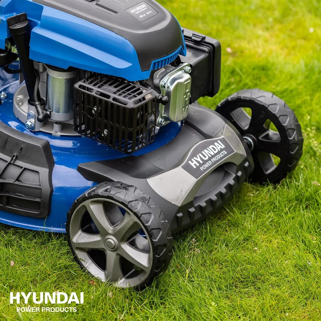 Hyundai Zelfrijdende Benzine Grasmaaier - 51cm  met Elektrische Start