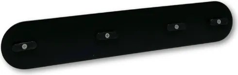 Kapstok Zwart 39cm - 5 cm x 60 cm x 0.04 cm | 0.3 kg | Paneli akoestische wandpanelen - AKU Wandpanelen
