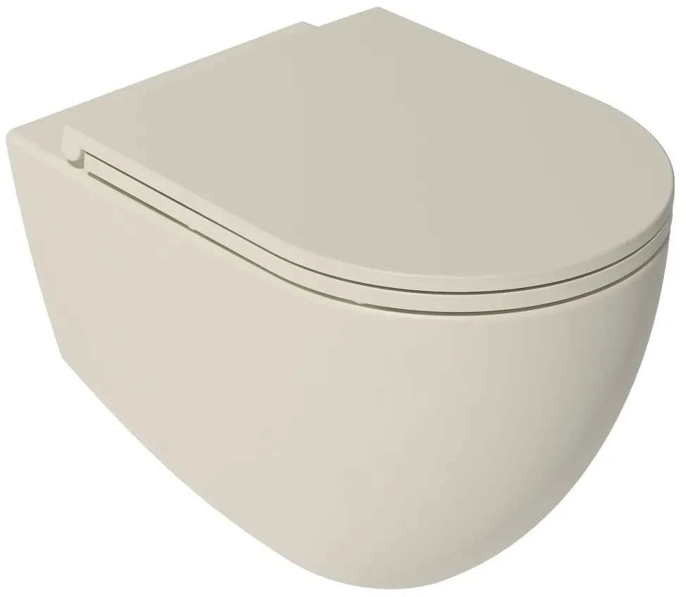 Isvea Infinity Raggio Isvea Infinity toiletpot randloos met softclose zitting ivoor | BIANO