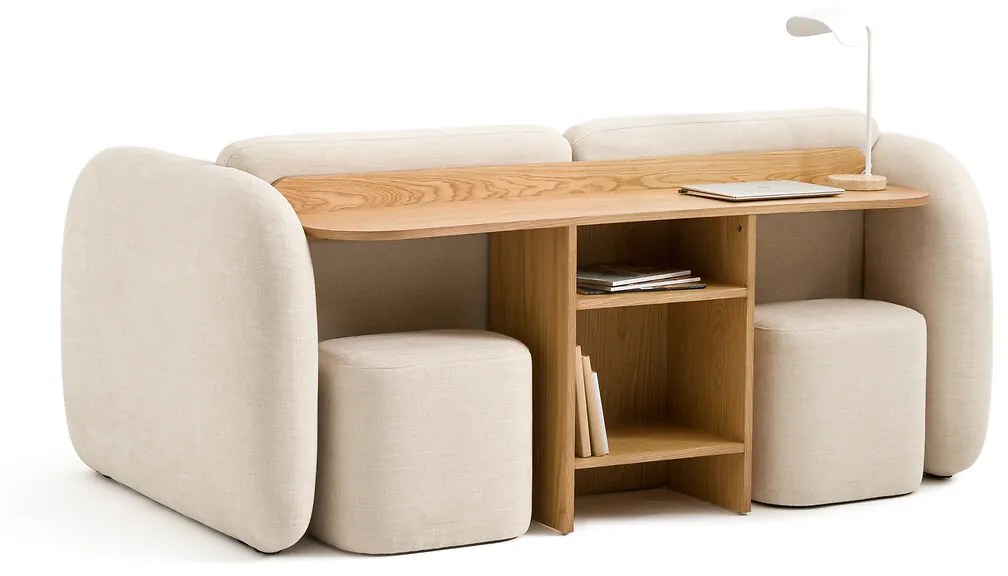 Zetel 2-zit, getextureerde stof, Berile