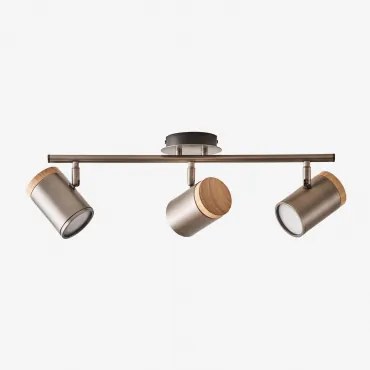 Plafondlamp Met 3 Lichtpunten Amaranto Grijs – Chroom - Sklum