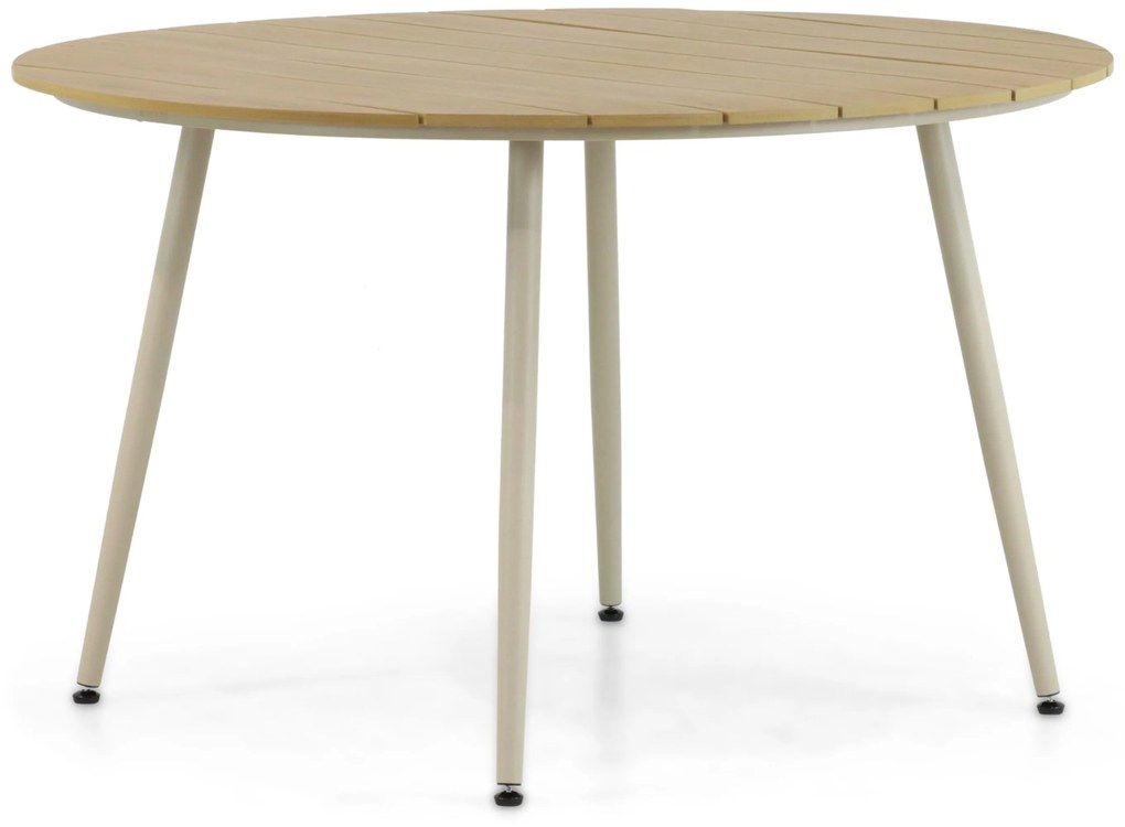 Tuinset 4 personen 125 cm Aluminium/rope Taupe Santika Furniture Santika