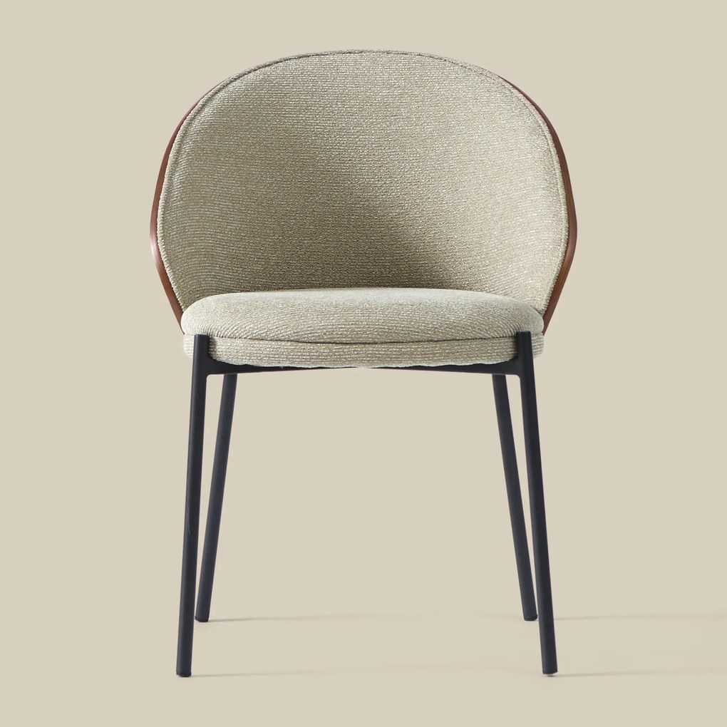 Eetkamerstoel Met Walnoot Rugleuning