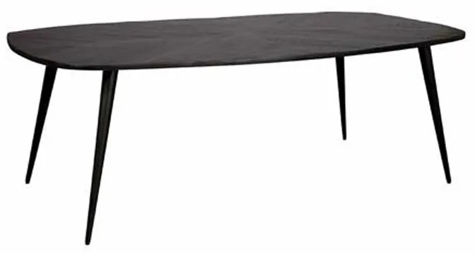 Tower Living Deens Ovale Tafel 240 Cm Zwart Giovanni - 240 X 110cm.