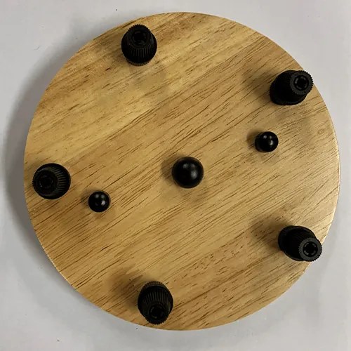 Plafondkap Hout 5 Aansluitingen