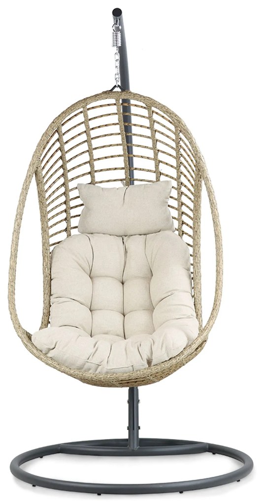 Coco Vedella Hangstoel Aluminium/wicker Taupe