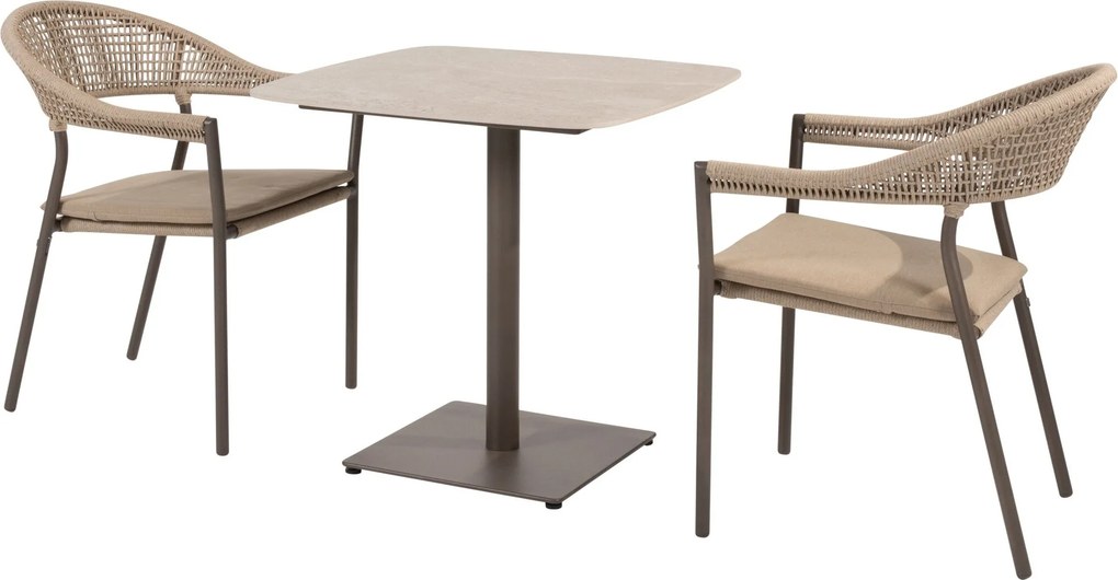 Vermont Sienna bistro dining tuinset 3 delig keramiek terre Taste 4SO