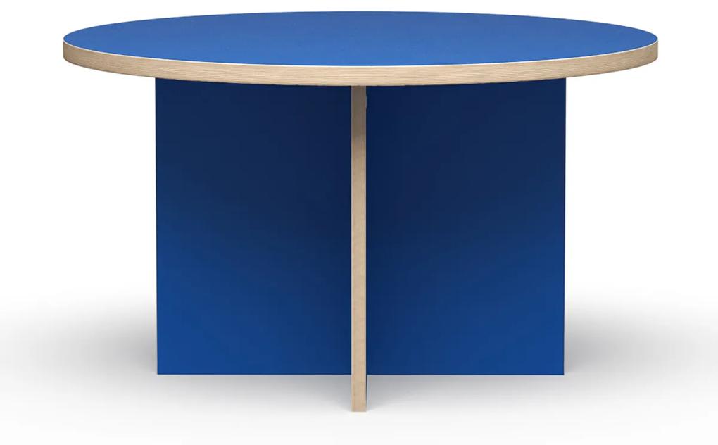 HKliving Dining Table Ronde Eettafel Blauw - 129 X 129cm.