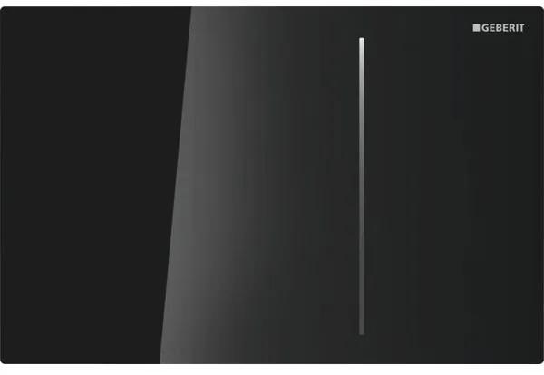 Geberit Sigma70 bedieningplaat met dualflush frontbediening voor toilet/urinoir 24x15.8cm zwart 115.625.SJ.1