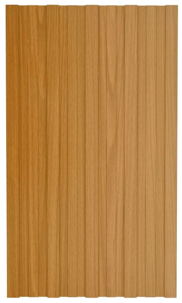vidaXL Dakpanelen 12 st 80x45 cm gegalvaniseerd staal lichthoutkleurig