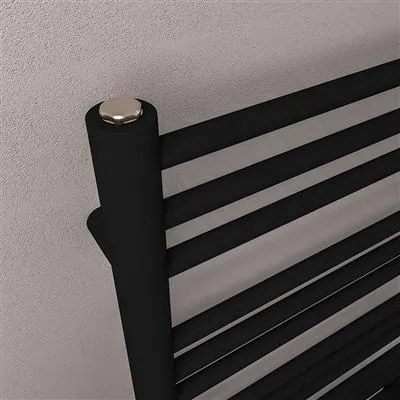 Eastbrook Corinium handdoekradiator 50x120cm 596W zwart mat