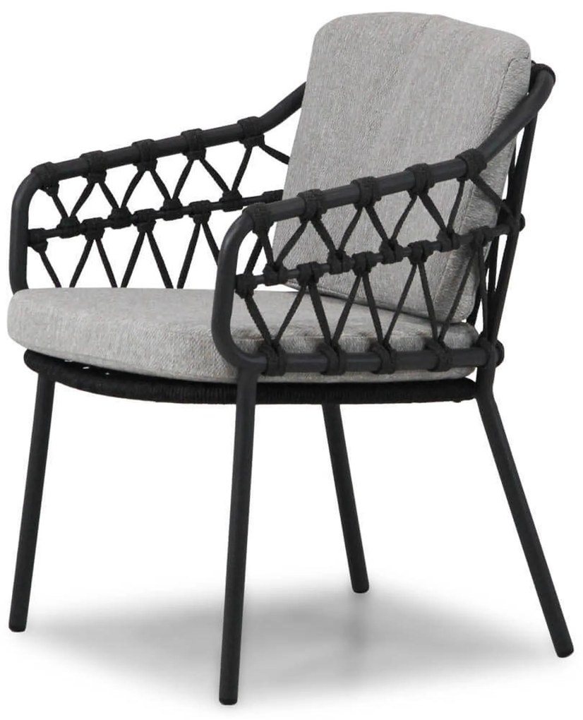 4 Seasons Outdoor Seasons Calpi Dining Tuinstoel Antraciet Aluminium Grijs