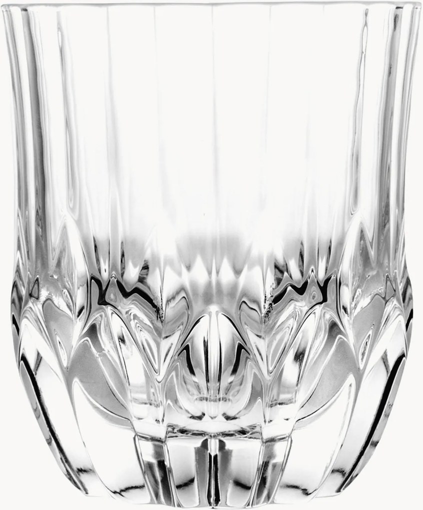 Kristallen tumblers Adagio met reliëfpatroon, 6-delig