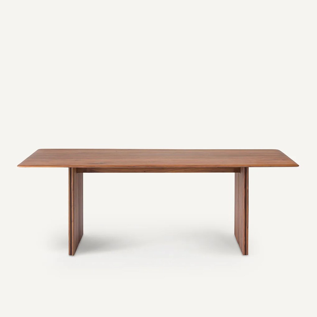 Tafel in massief notenhout L220 cm, Minela