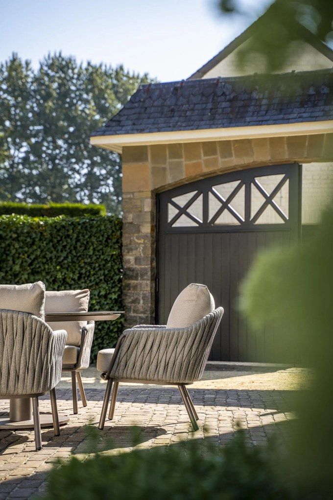 Taste by 4 Seasons Cannes low dining tuinstoel terre SALE LoungestoelTuinstoel bruin weerbestendig