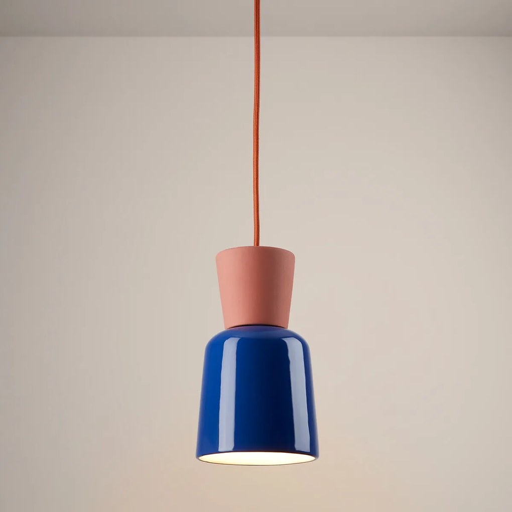 Gekleurde keramische hanglamp Ø 12 cm, Jimna