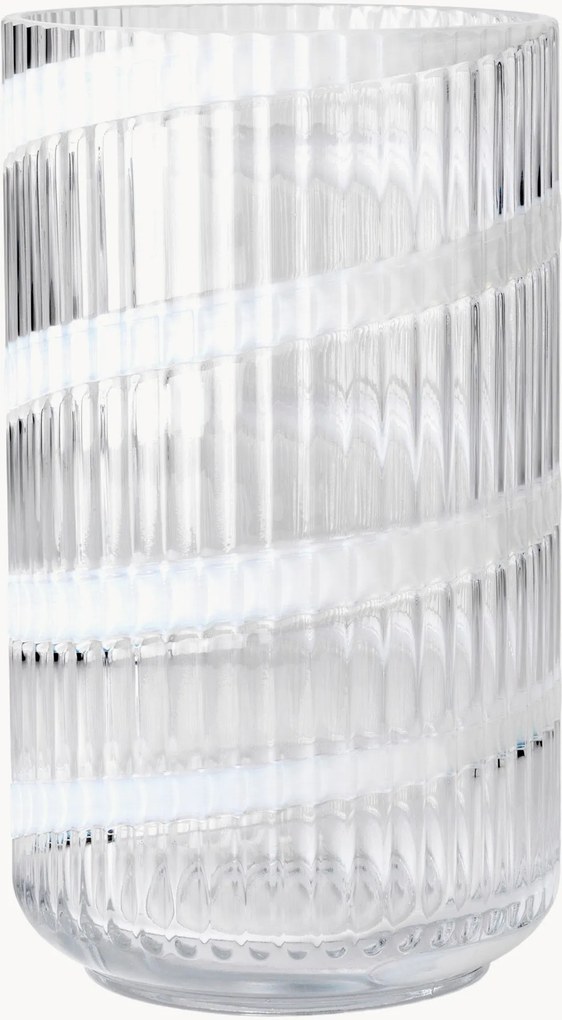Mondgeblazen glazen vaas Lyngby, H 25 cm