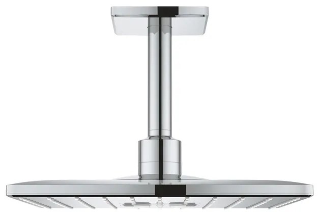 GROHE Rainshower SmartActive 310 Cube Hoofddouche - 31cm - 2 straalsoorten - plafondarm 14.2cm - chroom 26481000