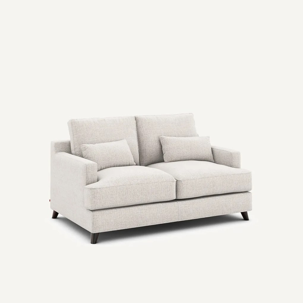 Compacte bank, in gespikkelde canvas, ALWINE