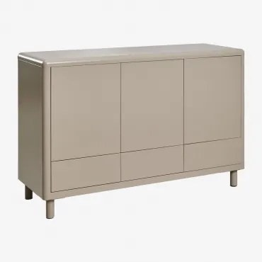 120x40 Cm Dressoir In Michigan Staal Moka Bruin - Sklum